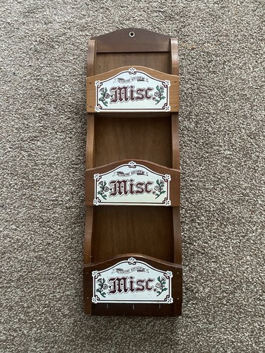 Wooden letter rack mail - letter,