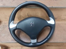 PEUGEOT 307 STEERING WHEEL BLACK LEATHER STEERING WHEEL 1.6 2.0 CC EXPERT VAN