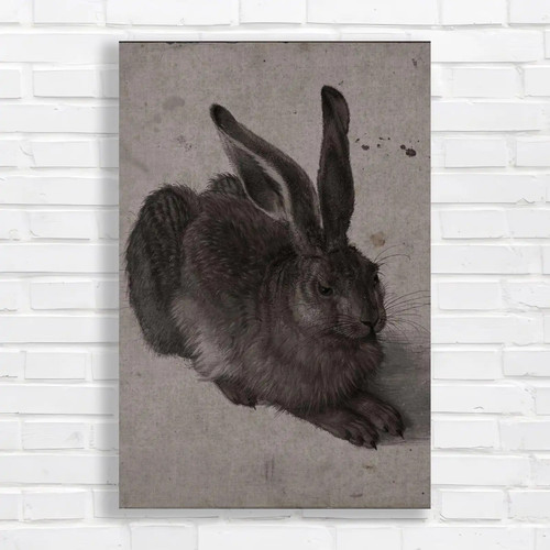Elegant rabbit canvas print - canvas,