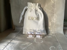 Dior Gift Set 2 5ml Miss Dior Perfume collectable miniatures in White Dior pouch