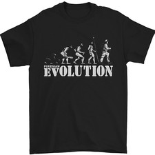 Fireman Evolution Mens T-Shirt 100% Cotton
