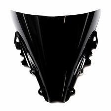 MPW Double Bubble Black Windshield Screen for Yamaha YZF-R6 06-07