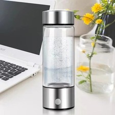 Hydrogen Water Bottle Generator 420ml Portable Ionizer Titanium Filter