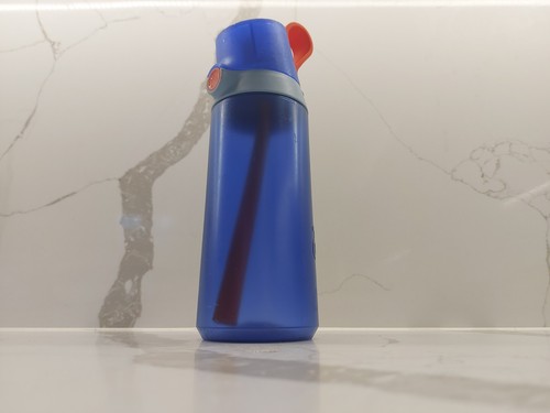 Air click water bottle - water, blue