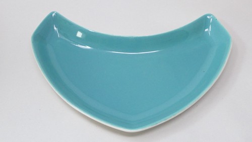 Poole pottery crescent dish - pottery,