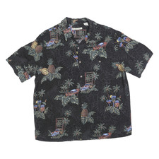 BATIK BAY Mens Black Tropical