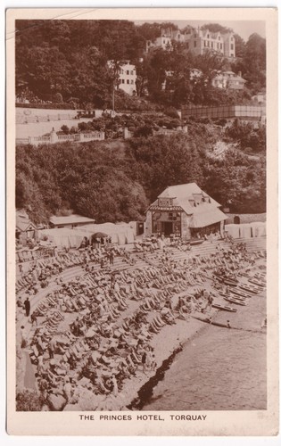Beacon cove torquay postcard - beacon,