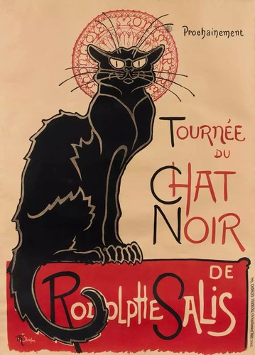 Chat noir art poster - poster, a3