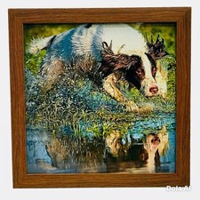 Framed Springer Spaniel Art