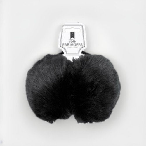 Fluffy ear muffs - one,