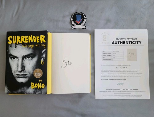 Bono signed autographed - u2,