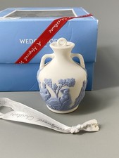 Wedgwood White& Blue Jasperware Jasper Christmas Portland Vase Decoration Bauble