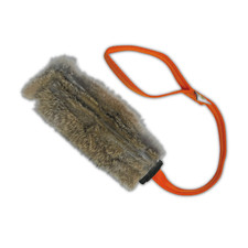 Paws Made Bunny STANDARD FLAT Rabbit Fur Dog Tug High Reward Agility Flyball Toy