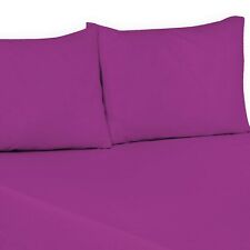 Flat Sheets Polycotton Plain Dyed Hotel Quality in Single Double King Super King