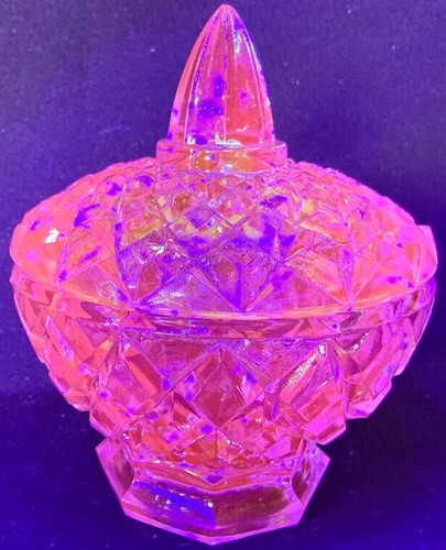 Blue vaseline uranium glass - vaseline,