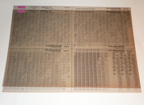 Microfiche spare parts catalog - spare,