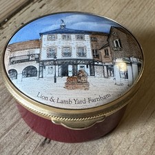 Staffordshire Trinket Box  “Lion & Lamb Yard, Farnham” Ltd Edition 50/200