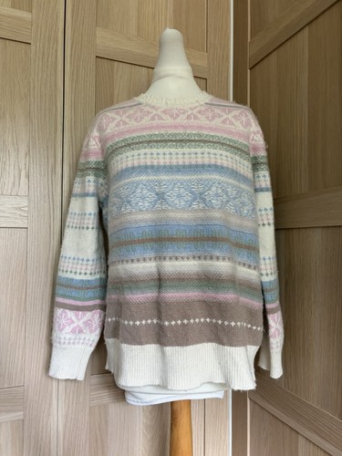 Fair isle pastel knit jumper - knit,
