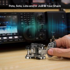 Automatic CW Key Morse Code Key Stainless Steel Double Paddle With Cable For