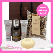 MOLTON BROWN Black Pepper Bath Gel 50ml Mini EDT Sport 4in 1 Soap Gift Bag Set