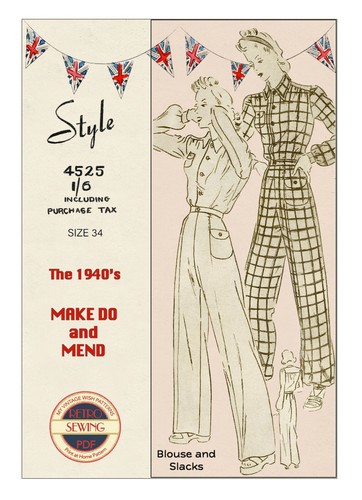 1940s wartime trousers and - wartime,