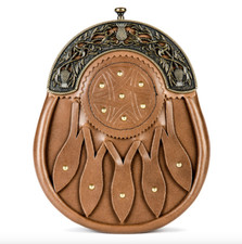 Norwood Brown Leather Studded