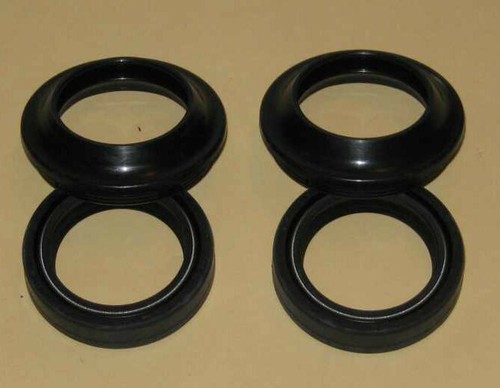 Fork seals with - seals, caps
