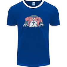 Dogs English Bulldog Mens Ringer T-Shirt FotL