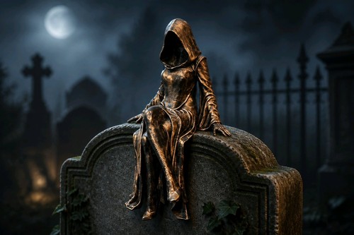Sassy sitting grim reaper - sassy,
