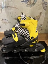 Zinc Size 13 - 3 Adjustable Unisex Boys Girls Roller Blades Skates 1 2 Yellow
