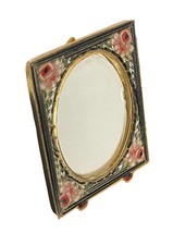 Vintage Italian Gilt Micro Mosaic Style Miniature Photo Frame