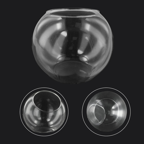 Glass terrarium clear bauble - clear,