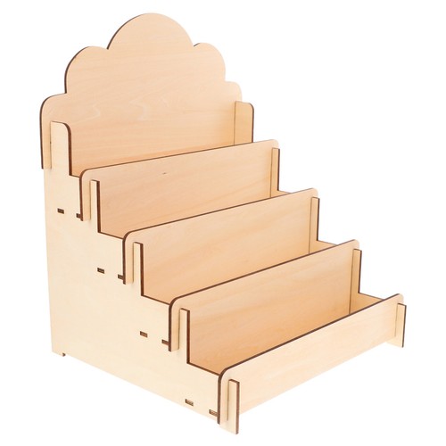 Beige wooden greeting - beige, card