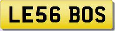 LE LES  THE BOSS!!  Private CHERISHED Registration Number Plate