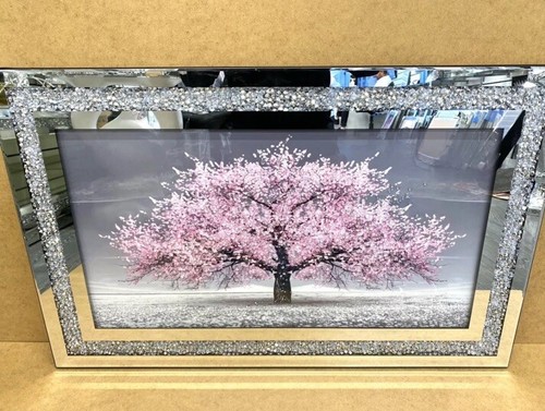 Pink blossom tree liquid - tree, art
