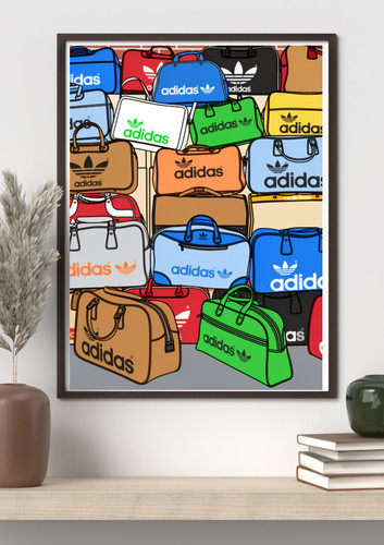 Adidas casuals wall print - adidas,