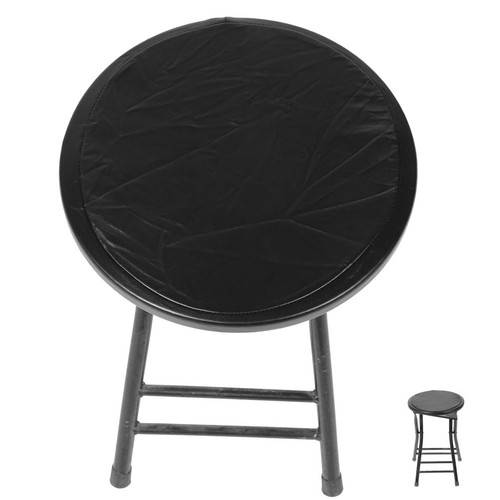 Black round bar stool - bar,