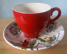Vintage Washington Pottery Stoke On Trent The Archers Cup And Saucer