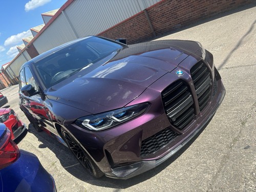 Broken headlight lens - broken,