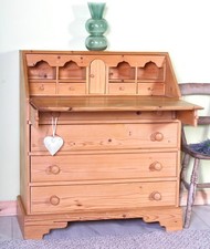 Delivery Options - Beautifully Made Solid Pine Writing Bureau - Dovetail Joints