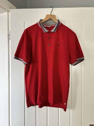 Calvin klein golf red polo - klein,