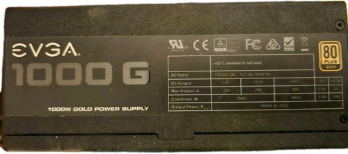Evga 1000w gold modular power - gold,