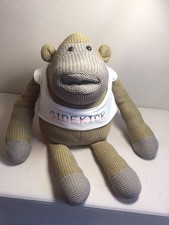 Vintage Orginal Large ITV SIDEKICK Monkey Chimp Soft Toy 2002 PG Tips