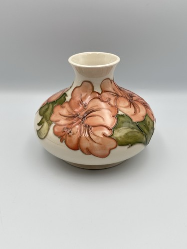 Moorcroft coral hibiscus squat - moorcroft,