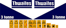 THWAITES 3 TONNE DUMPER DECALS