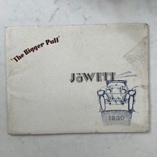 JOWETT 1930 Car Sales