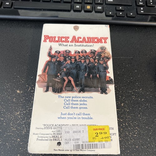 Police academy movie vhs tape - police,