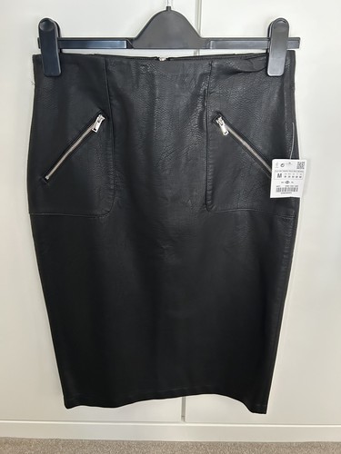 Zara faux leather - faux, black