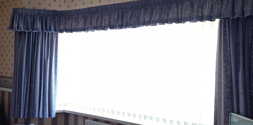 Extra wide blue curtains - wide,