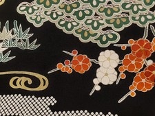 vintage japanese kimono silk